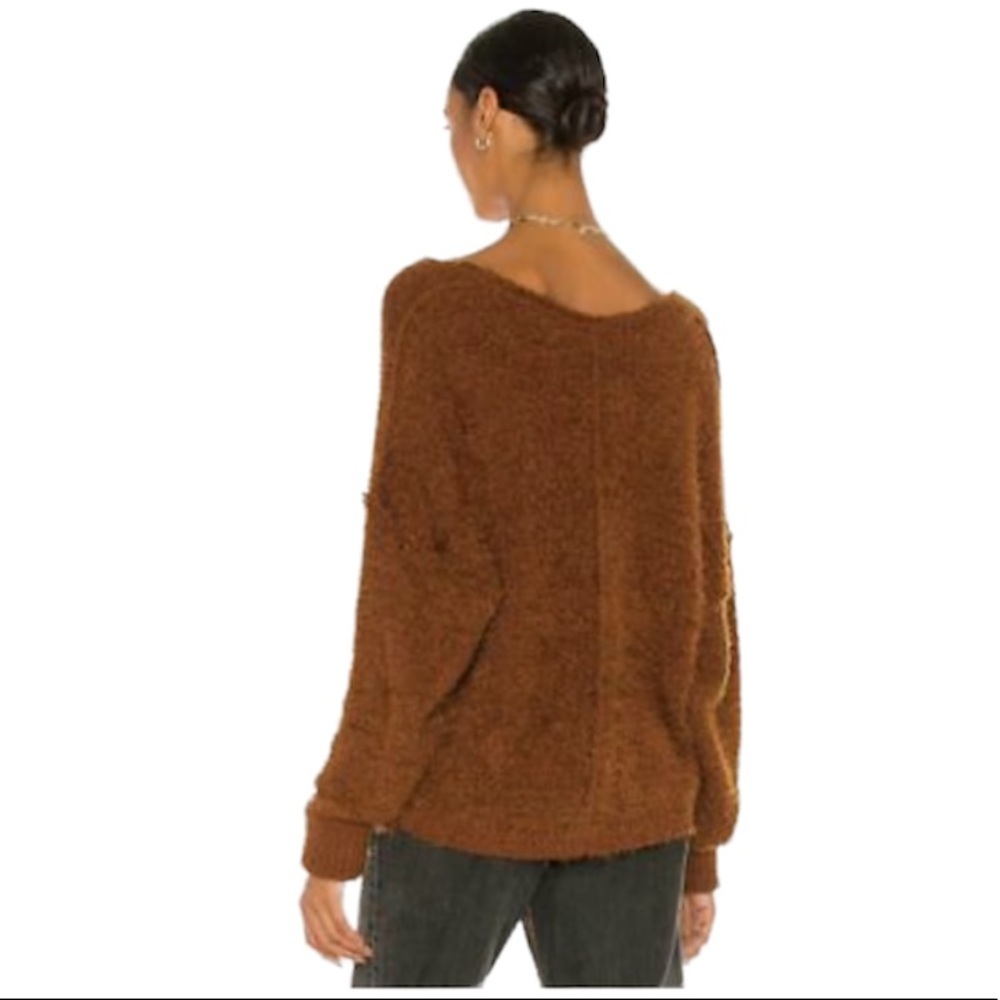 Free People Fuzzy V-Neck Sweater NWT - Picture 2 of 14